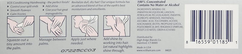 VO5 Alberto Conditioning Hairdressing for Gray, White, and Silver Hair - 1.5 oz (Pack of 2) - Image 4
